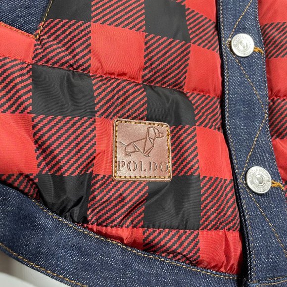 DSQUARED2 x POLDO Red/Black Check Collared Vest - Picture 5 of 7